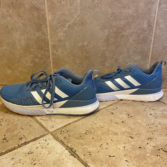 adidas blue white shoes